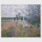 Claude Monet - Promenade bij Argenteuil Cadeaupapier (Vlak)