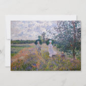 Claude Monet - Promenade bij Argenteuil Kaart (Voorkant)