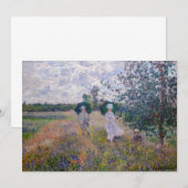Claude Monet - Promenade bij Argenteuil Kaart (Voorkant / Achterkant)