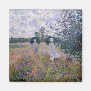 Claude Monet - Promenade bij Argenteuil Magneet