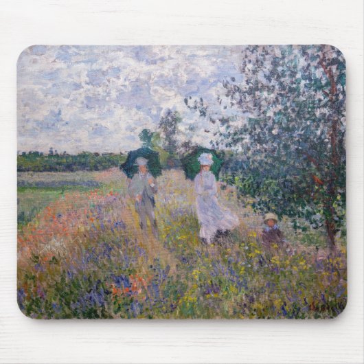Claude Monet - Promenade bij Argenteuil Muismat (Voorkant)