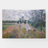 Claude Monet - Promenade bij Argenteuil Spandoek (Horizontaal)
