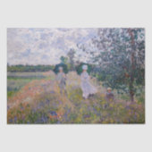 Claude Monet - Promenade bij Argenteuil Tissuepapier (Voorkant)