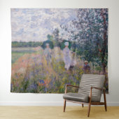 Claude Monet - Promenade bij Argenteuil Wandkleed (In Situ (horizontaal))