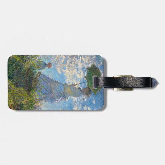 Claude Monet - Promenade - QR - Code Bagagelabel (Achterkant horizontaal)