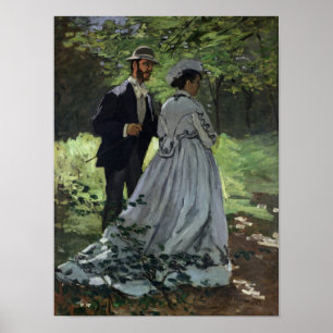 Claude Monet   Promenaders, Bazille, Camille Poster