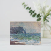 Claude Monet Rainfall Etretat Normandy Frankrijk Briefkaart (Staand voorkant)