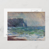 Claude Monet Rainfall Etretat Normandy Frankrijk Briefkaart (Voorkant / Achterkant)