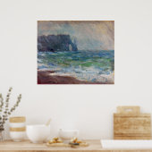 Claude Monet Rainfall Etretat Normandy Frankrijk Poster (Keuken)