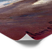 Claude Monet Rainfall Etretat Normandy Frankrijk Poster (Hoek)