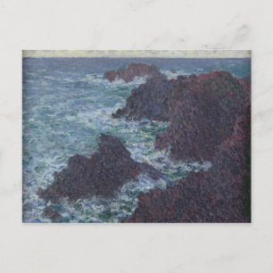 Claude Monet Rakken in Belle-Ile, wilde kust Briefkaart