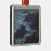 Claude Monet | Rakken in Belle-Ile, wilde kust Metalen Ornament (Rechts)