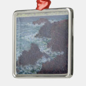 Claude Monet | Rakken in Belle-Ile, wilde kust Metalen Ornament (Links)
