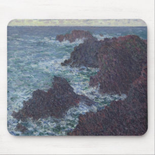 Claude Monet   Rakken in Belle-Ile, wilde kust Muismat
