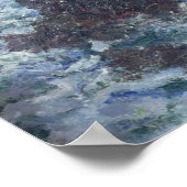 Claude Monet | Rakken in Belle-Ile, wilde kust Poster (Hoek)