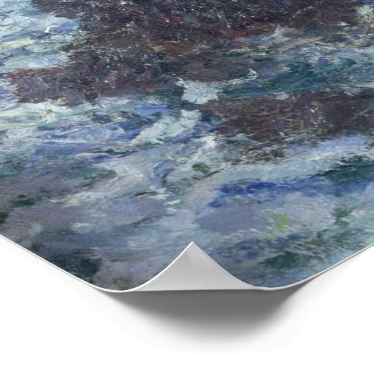 Claude Monet | Rakken in Belle-Ile, wilde kust Poster (Hoek)