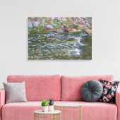 Claude Monet - Rapids over de petite Creuse Canvas Afdruk (Insitu (Woonkamer))