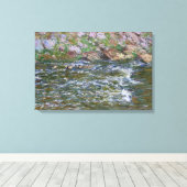 Claude Monet - Rapids over de petite Creuse Canvas Afdruk (Insitu (Houten vloer))