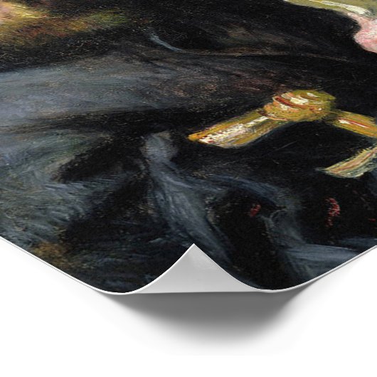 Claude Monet Reading - Pierre Auguste Renoir Poster (Hoek)