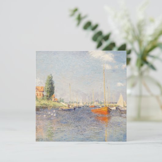 Claude Monet. Red Boats, Argenteuil (Staand voorkant)