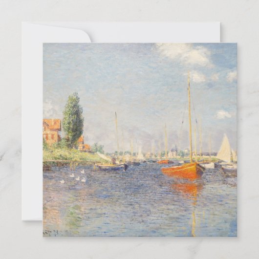 Claude Monet. Red Boats, Argenteuil (Voorkant)