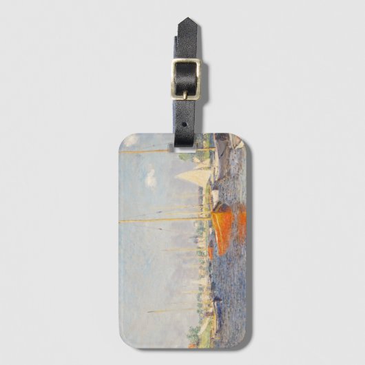 Claude Monet. Red Boats, Argenteuil Bagagelabel (Voorkant (verticaal))