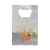 Claude Monet. Red Boats, Argenteuil Creditkaart Flessenopener (Achterkant)