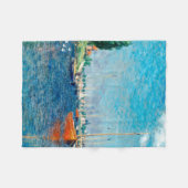 Claude Monet - Red Boats, Argenteuil Fleece Deken (Voorkant (Horizontaal))