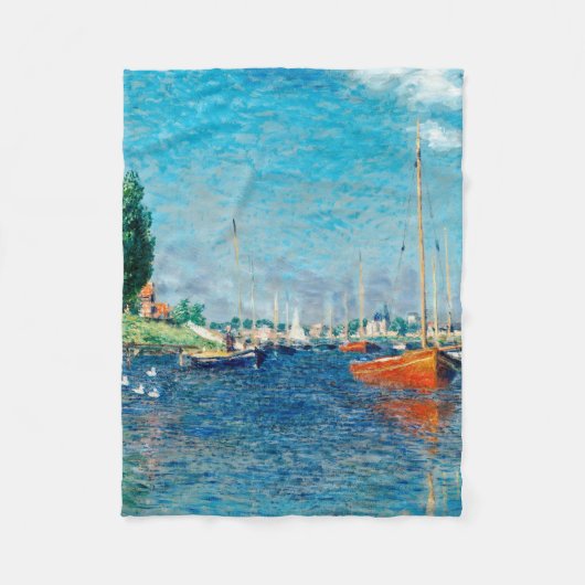 Claude Monet - Red Boats, Argenteuil Fleece Deken (Voorkant)