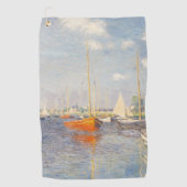 Claude Monet. Red Boats, Argenteuil Golfhanddoek (Voorkant)