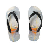 Claude Monet. Red Boats, Argenteuil Kinder Teenslippers (Voetbed)