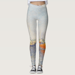 Claude Monet. Red Boats, Argenteuil Leggings