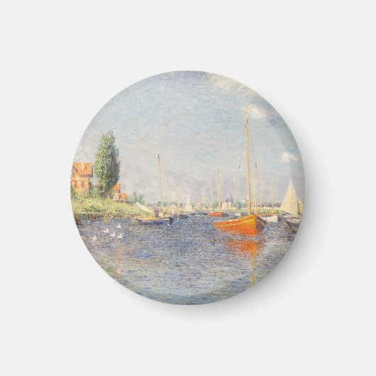 Claude Monet. Red Boats, Argenteuil Magneet (Voorkant)