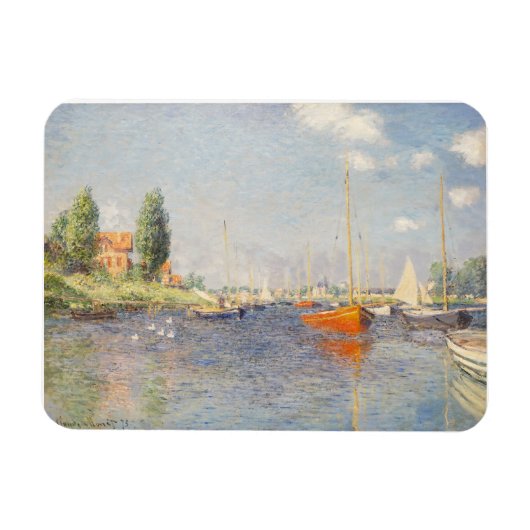 Claude Monet. Red Boats, Argenteuil Magneet (Horizontaal)