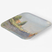 Claude Monet. Red Boats, Argenteuil Papieren Bordje (Gebogen)