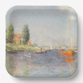 Claude Monet. Red Boats, Argenteuil Papieren Bordje (Voorkant)
