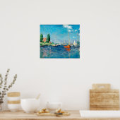 Claude Monet - Red Boats, Argenteuil Poster (Keuken)