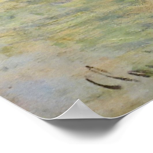 Claude Monet. Red Boats, Argenteuil Poster (Hoek)