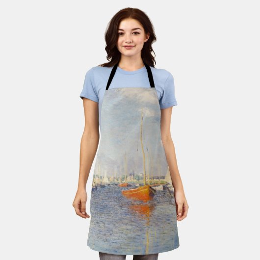 Claude Monet. Red Boats, Argenteuil Schort (Gedragen)