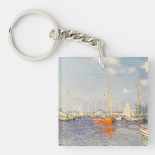 Claude Monet. Red Boats, Argenteuil Sleutelhanger (voorkant)