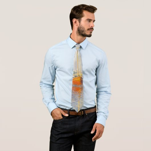 Claude Monet. Red Boats, Argenteuil Stropdas (In situ)