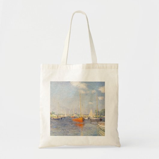 Claude Monet. Red Boats, Argenteuil Tote Bag (Voorkant)