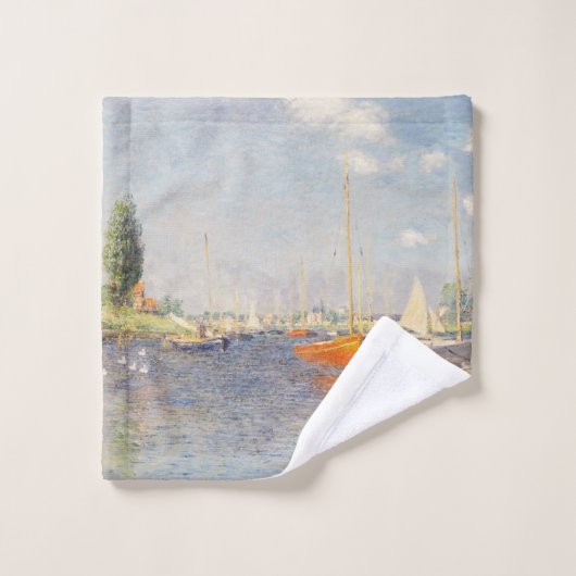 Claude Monet. Red Boats, Argenteuil Washandje (Wasdoekje)