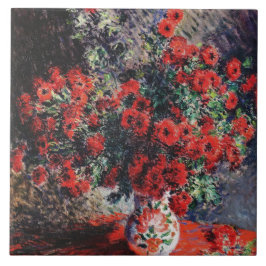  Claude Monet Red Chrysanthema Tegeltje