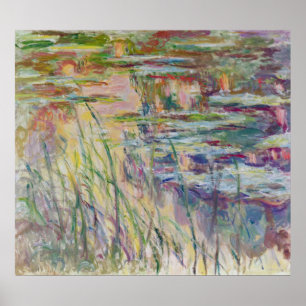 Claude Monet   Reflecties op het water, 1917 Poster