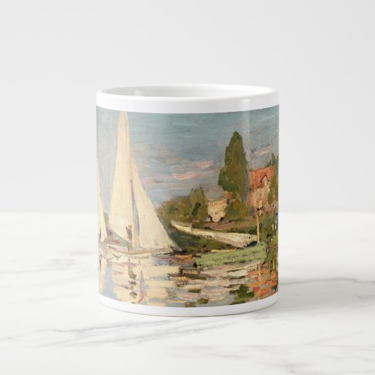 Claude Monet | Regatta at Argenteuil, c.1872 Grote Koffiekop (Voorkant)
