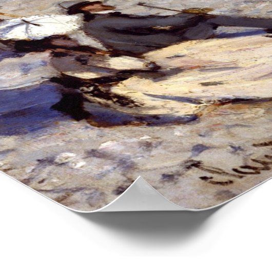 Claude Monet Regatta bij Sainte-Adresse Poster (Hoek)