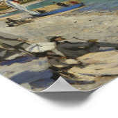 Claude Monet - Regatta bij Sainte-Adresse Poster (Hoek)