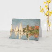 Claude Monet | Regatta in Argenteuil, c.1872 Kaart (Gele Bloem)