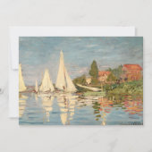 Claude Monet | Regatta te Argenteuil, c.1872 Bedankkaart (Voorkant)
